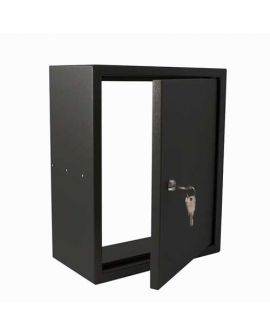 Inbouwkast type Stoer! kleur zwart (RAL9011) 165 mm